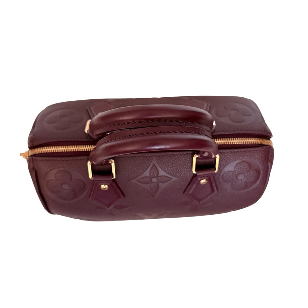 Louis Vuitton Speedy 25 Bandouliere Burgundy Wine Monogram Giant Limited Edition - Picture 6 of 15